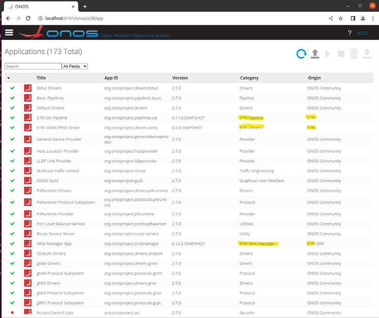 ONOS 확장 srv6manager 개발