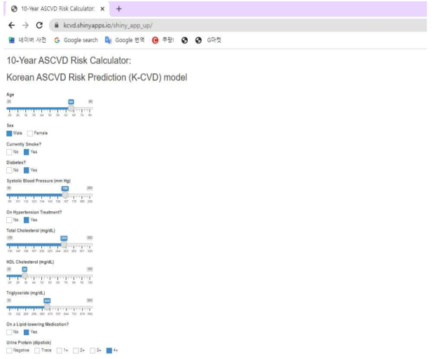 Korean ASCVD Risk Prediction (K-CVD) model