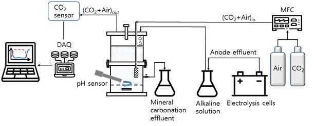 Electrolysis Mineral carbonation