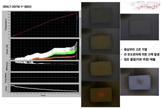 마이크로파 유도가열에 의한 BNLT-MLCC의 소성 테스트