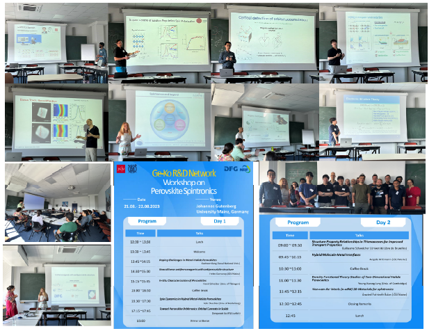 독일 측 Spintronics & Spin-Orbit Effects in Emerging Semiconductors 워크샵