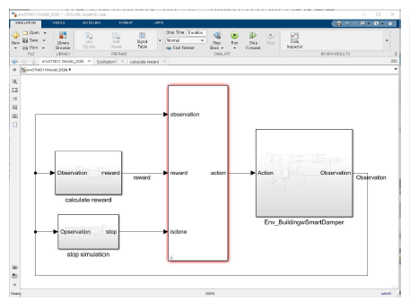 구조물 설계 강화학습 Simulink 모델