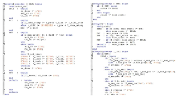 스파이킹 뉴런회로를 위한 Verilog 코드 일부