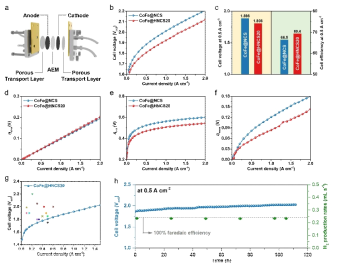 CoFe@HNCS20을 적용한 음이온 교환막(AEM) 수전해 소자 제작 및 특성 측정 결과