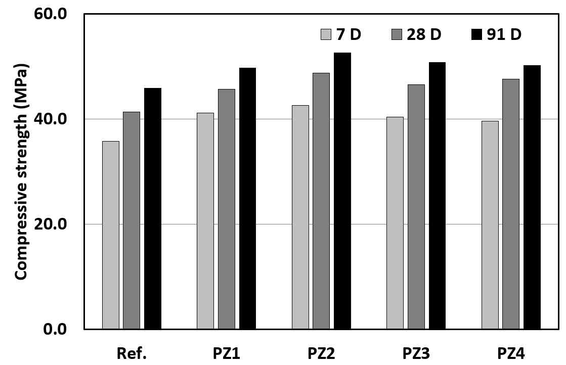 압축 강도 결과(PZ)