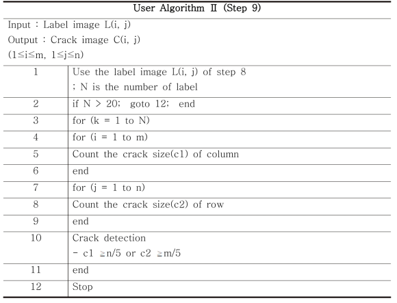 User Algorithm Ⅱ (Step 9)