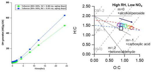 Toluene SOA의 노화에 따른 특성 및 ROS 생성