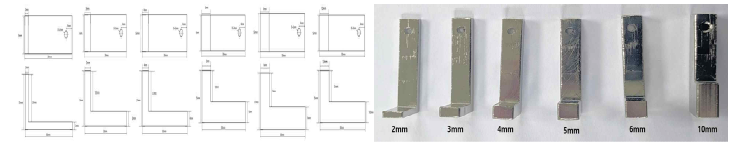 DTM 알루미늄 설계 및 제작: t=2, 3, 4, 5, 6 및 10mm Al 앵글