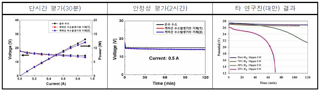 10 W급 연료전지 시스템의 성능평가