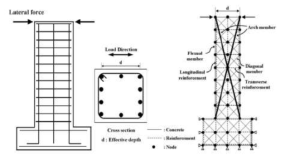 General lattice model of the RC Column