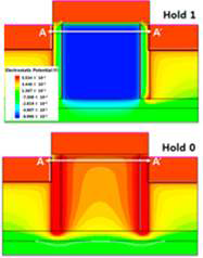 Hold 0,1 전위분포