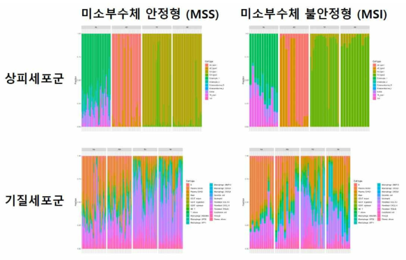 미소부수체 불안정 여부에 따른 발암과정에서의 세포학적 구성 변화