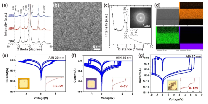 III-nitride 박막의 특성 및 이를 활용한 멤리스터 소자의 전기적 특성