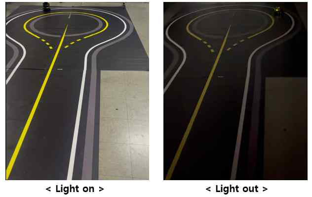 실내 주행 테스트 환경
