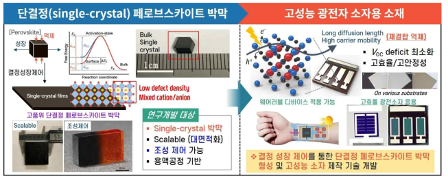 본 제안 과제의 연구목표 및 개요도