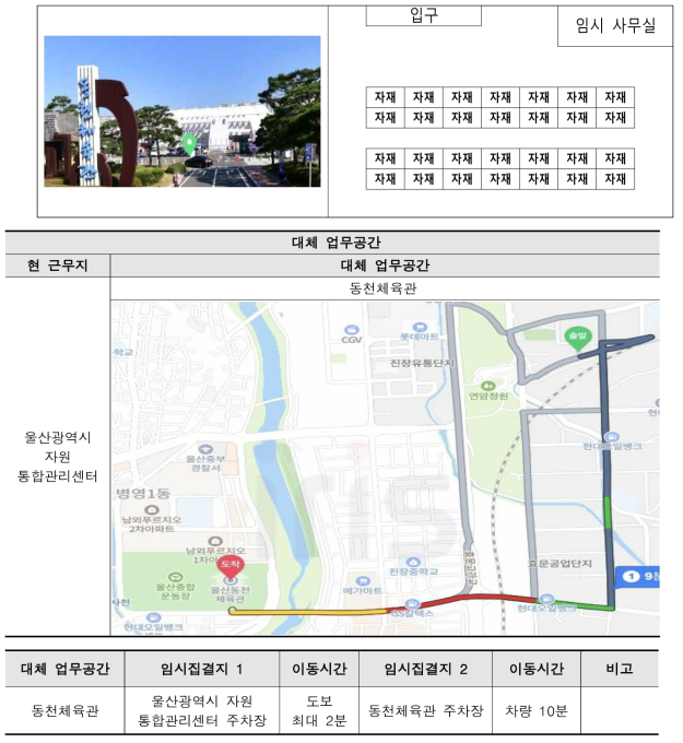 울산광역시 대체 업무공간