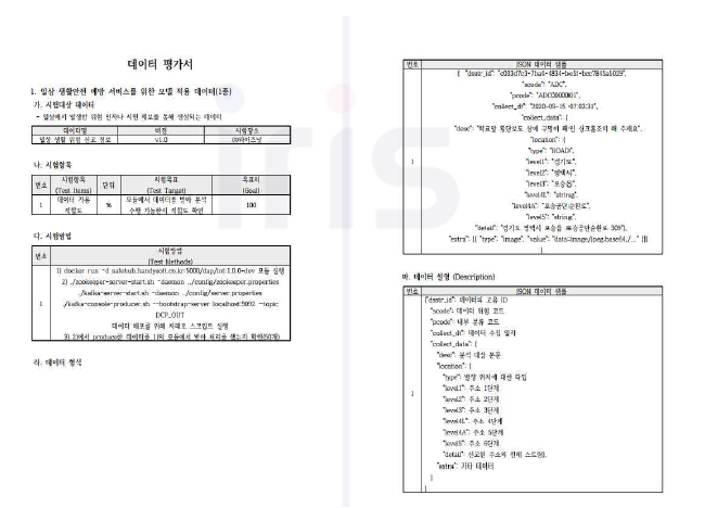 데이터 가용성 자체 평가서