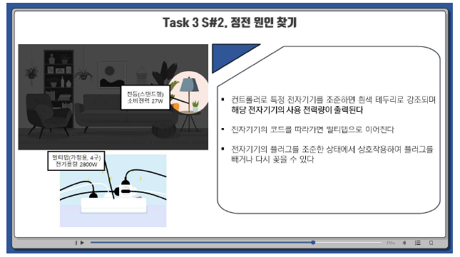 전기안전 VR 콘텐츠 Task 3 시나리오