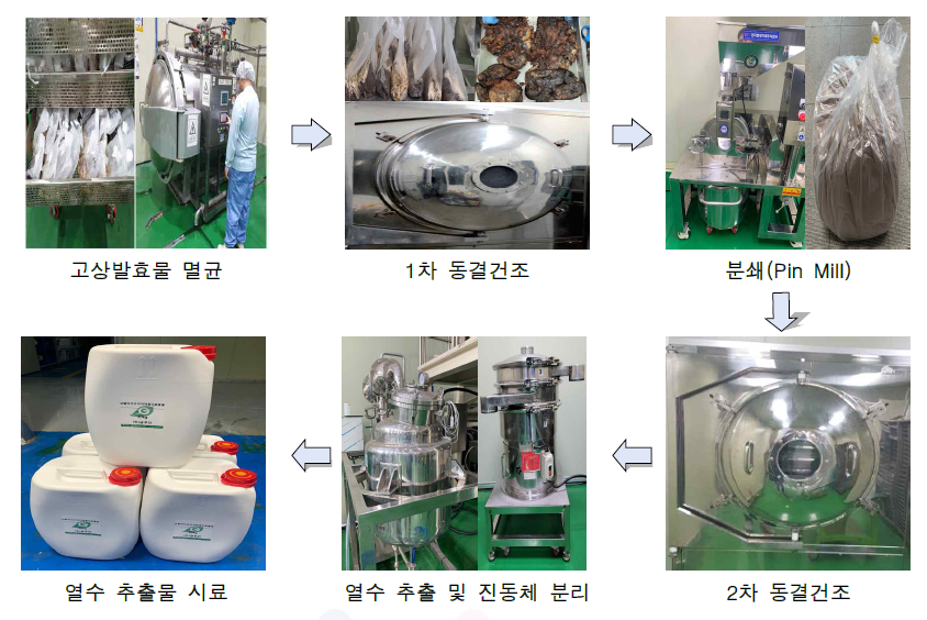 상황 오미자박 고상발효물 Scale-up (100 L) 추출공정