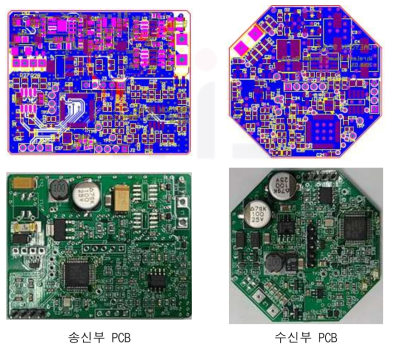 모듈형 무선센서 무선 전원/DATA 전송 회로 PCB