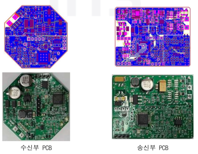 모듈형 무선센서 무선 전원/DATA 전송 회로 PCB