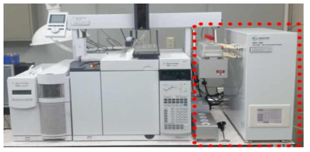 다성분 동시 분석에 사용 중인 GC/MS 분석 시스템 (K-water)