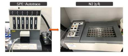 전처리에 사용된 SPE 장치