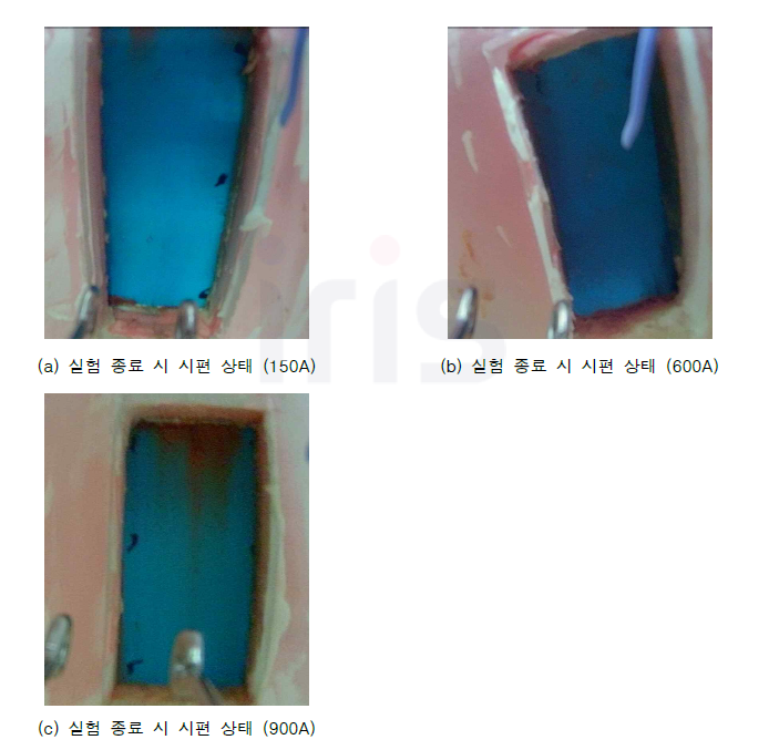 PFP 시편상태 온도구배 실험 : 2차 실험 종료 후