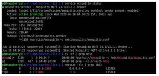 MQTT Broker 설치 및 테스트