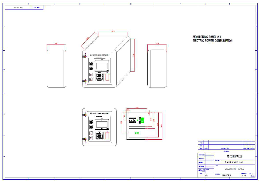 자산관리 모니터링 시스템 패널 도면