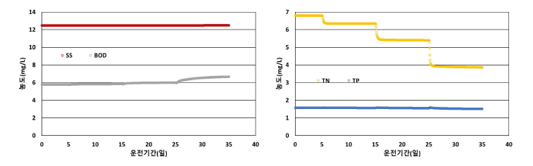 송풍기 성능저하에 따른 2차 침전지 유출수 수질 변화