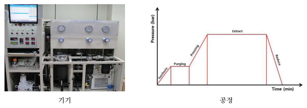 초임계유체 추출 기기 및 공정