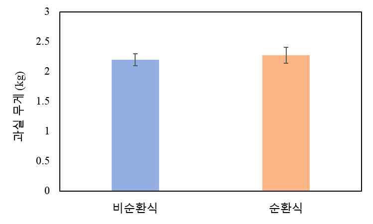 순환식/비순환식 과실 무게