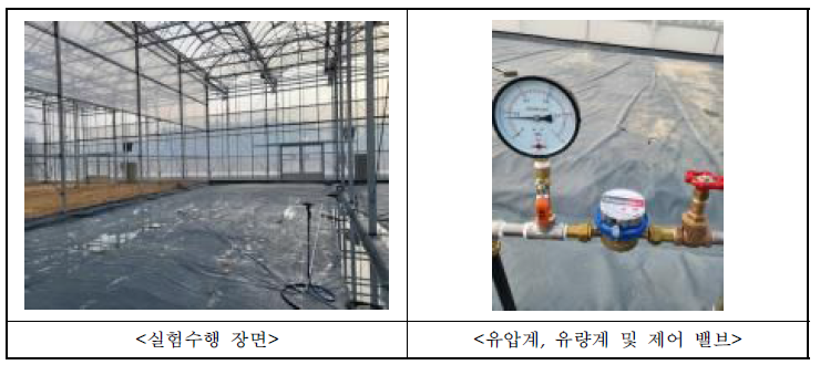 스프링클러 관개균일도 실험수행