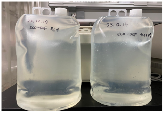 ECO-DOF를 이용한 E하수처리장 최종 방류수에 대한 실험 샘플링