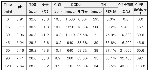 BDD/Titanium 전극 ECO를 이용한 생활하수 처리 성능 실험