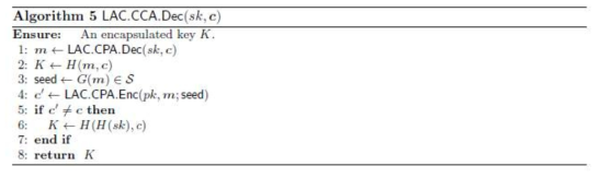 LAC.CCA.Dec 알고리즘 [LLJ+17]
